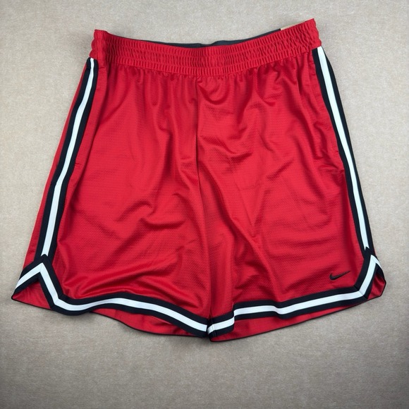 Nike Basketball Short DNA Dri-Fit Red XXL Black Trim‎ Men's Standard Fit NWT - Picture 1 of 11